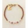 Bracelet Élégance – Rubis, Opale rose & Cristal de roche