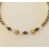 Bracelet élégance – obsidienne noire & Cristal de roche