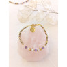 Bracelet élégance – améthyste & Cristal de roche