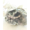 Bracelet élégance quartz rose cube acier inoxydable