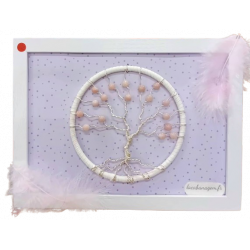 cadre opale rose
