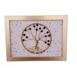 Cadre arbre de vie améthyste