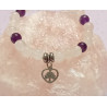 Bracelet enfant Améthyste & Quartz rose 6 mm – Arbre de Vie cœur