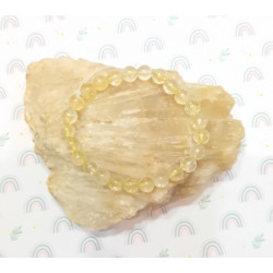 Bracelet enfant citrine 6 mm