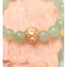 Bracelet enfant aventurine tête de tigre dorée 8 mm