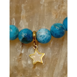 Bracelet enfant apatite étoile 6 mm