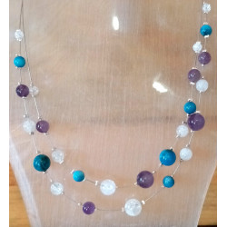 Collier apatite cristal de...