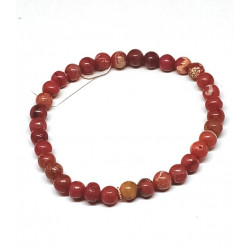 Bracelet jaspe rouge 6 mm