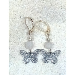 Boucles d'oreilles quartz...