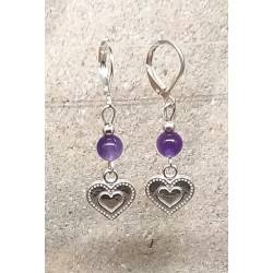 Boucles d'oreille améthyste...