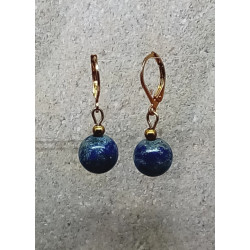 Boucles d'oreilles lapis...