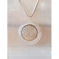 Pendentif orgone sélénite...