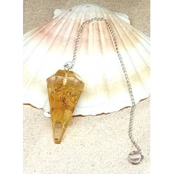 Pendule orgonite citrine...