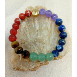 Bracelet 7 chakras arbre de...