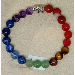 Bracelet 7 chakras éléphant...