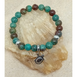 Bracelet chrysocolle tortue...