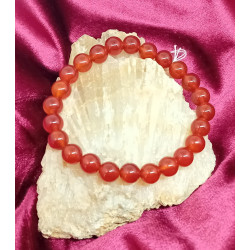 Bracelet cornaline 8 mm