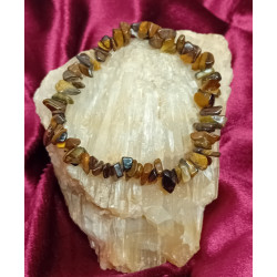 Bracelet œil du tigre pépites