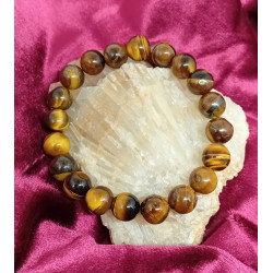 Bracelet œil du tigre 10 mm