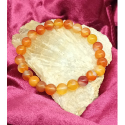 Bracelet cornaline 8 mm
