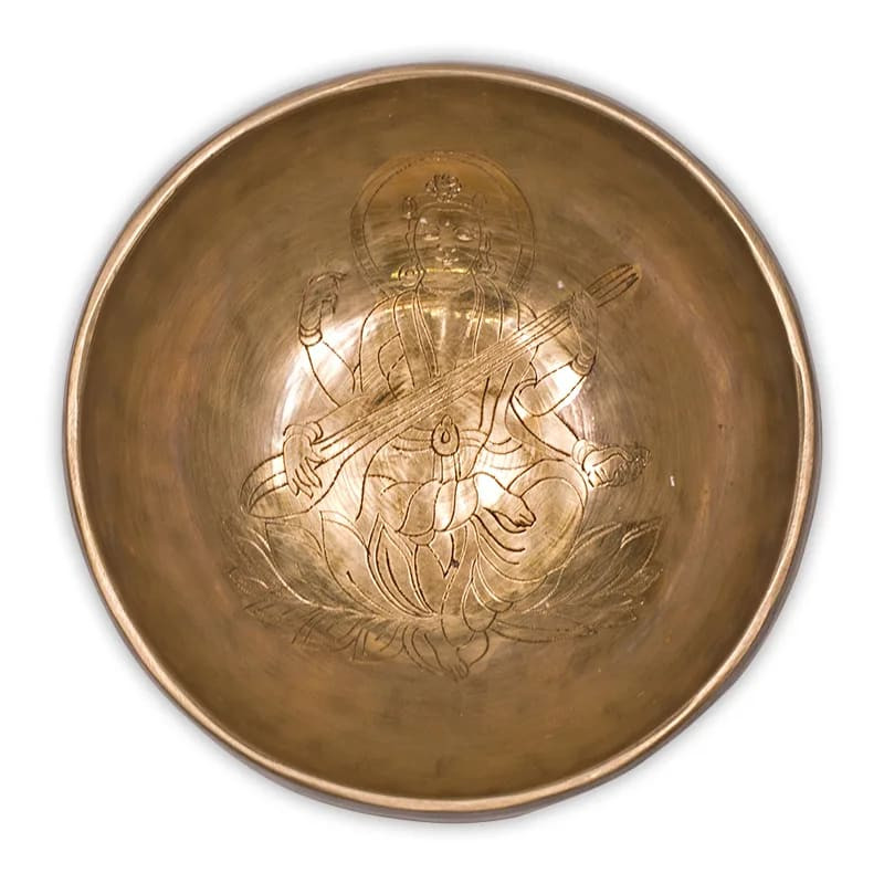 Bol chantant Tibétain "Saraswati" 13 cm