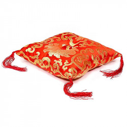Coussin rouge pour bol...