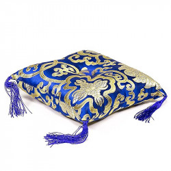 Coussin bleu pour bol tibétain