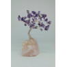 Arbre de vie améthyste quartz rose