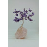 Arbre de vie améthyste quartz rose