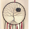 Suspension Arbre de vie Obsidienne neige