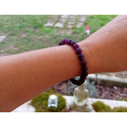 Bracelet Lépidolite 6 mm foncé