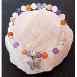 Bracelet multi-pierres 6 mm...