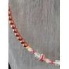 Ras de cou Élégance – Rubis, Opale rose & Cristal de roche