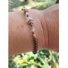Bracelet Élégance – Rubis, Opale rose & Cristal de roche