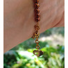 Bracelet élégance – opale rose & Cristal de roche
