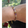 Bracelet élégance – améthyste & Cristal de roche