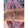 Bracelet élégance – opale rose & Cristal de roche